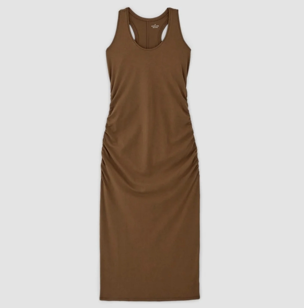 Everlane Sleeveless Brown Midi Dress